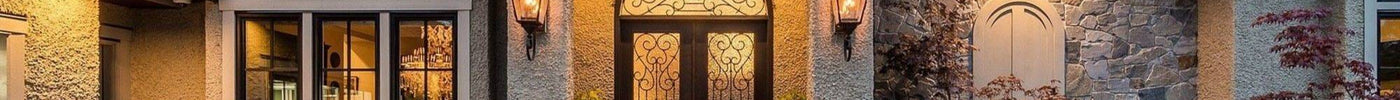 wrought iron front double door