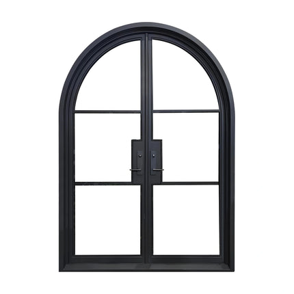 Elite Custom Door Double French Door with Round Top