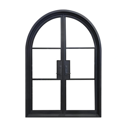Elite Custom Door Double French Door with Round Top