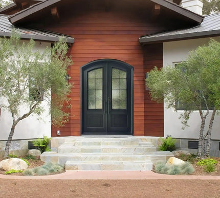 Customization wrought iron front double with arched top