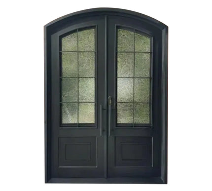 Elite Custom Door Iron Wrought Double Door with Arched top