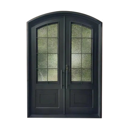 Elite Custom Door Iron Wrought Double Door with Arched top