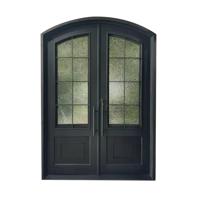 Elite Custom Door Iron Wrought Double Door with Arched top