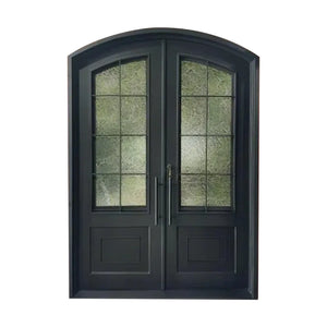 Elite Custom Door Iron Wrought Double Door with Arched top
