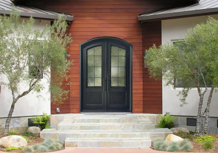 Customization wrought iron front double with arched top