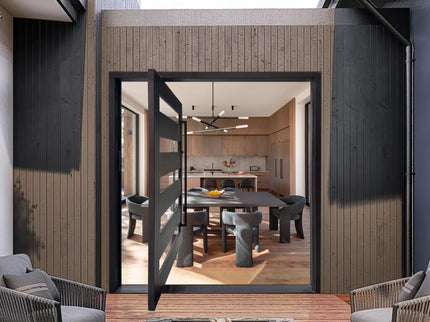 elitecutsomdoor inswing iron pivot door with clear glass