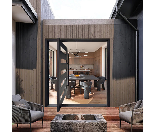 elitecutsomdoor inswing iron pivot door with clear glass