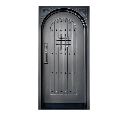Elite Custom Door Iron Entry Single Door No Glass Design