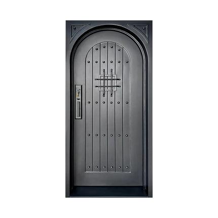 Elite Custom Door Iron Entry Single Door No Glass Design