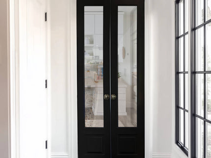Elite Custom Door Iron French Interior Double Door with Knob Hardware F-I107