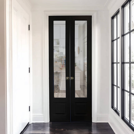 Elite Custom Door Iron French Interior Double Door with Knob Hardware F-I107