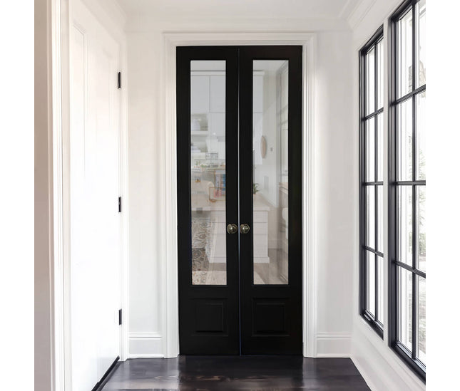 Elite Custom Door Iron French Interior Double Door with Knob Hardware F-I107