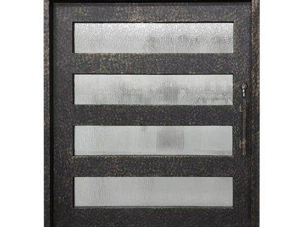 elitecutsomdoor aged bronze iron frame pivot door with tempered glass