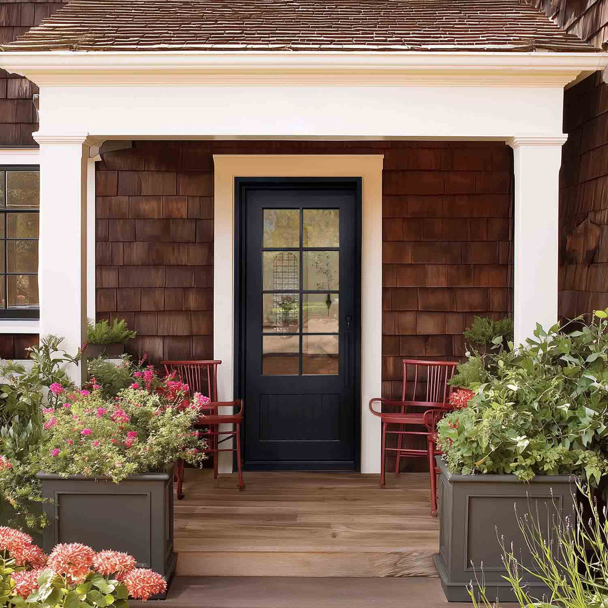 Elite Custom Door Iron Single Front French Door with Kickplate F-S118