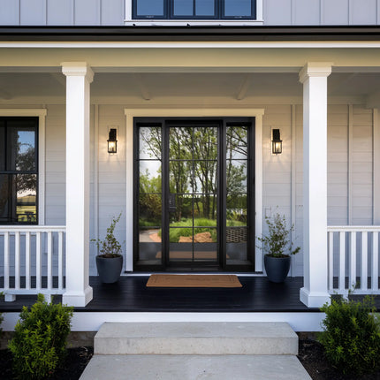 elitecustomdoor thermal break iron double French door with two sidelights