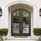 EliteCustomDoor Thermal Break Iron French Double Door with Arched Top F-T107