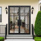 EliteCustomDoor Thermal Break Iron French Double Door with 6 Lites F-T106