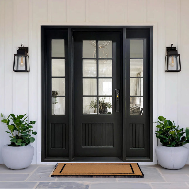 elite custom door wrought iron exterior french door in matte black