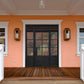 Elite Custom Door Thermal Break Iron French Single Door with Transom and Sidelights F-T120