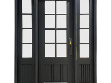 Elite Custom Made Iron Single French Door with Sidelights