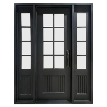Elite Custom Door Iron French Exterior Door with Sidelights