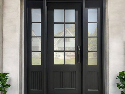 Elite Custom Made Iron Single French Door with Sidelights