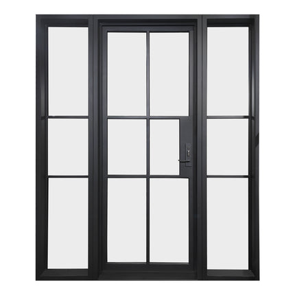 Elite High Quality Single Iron French Door with Sidelights