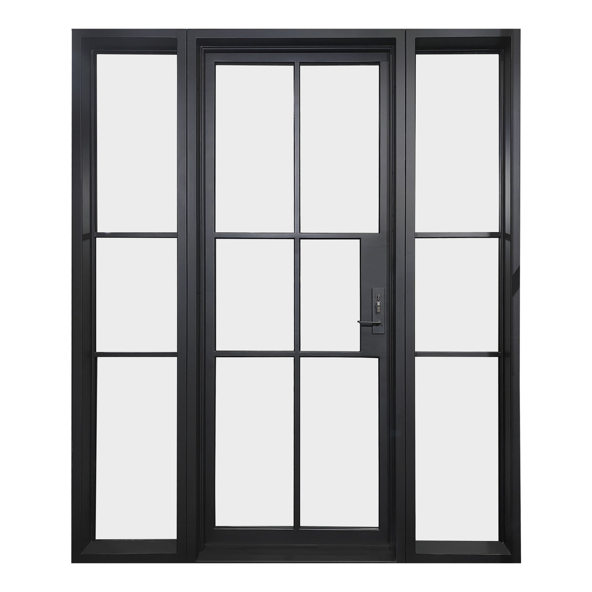 Elite High Quality Single Iron French Door with Sidelights