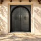 Elite Thermal Break Wrought Iron Double Door with Square Top Round Inside E-T111