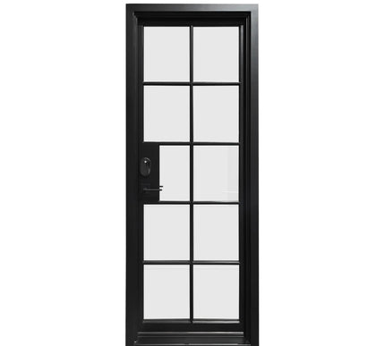 Elite Custom Door Iron Single Door with 10 Lites