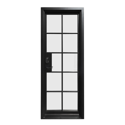 Elite Custom Door Iron Single Door with 10 Lites