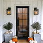 Elite Thermal Break Iron French Single Door with 10 Lites Tempered Glass F-T102