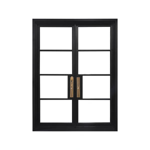 Elite Custom Door Iron French Door with 4 Lites