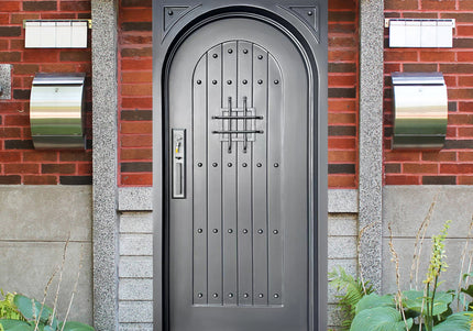 elite custom made iron single doors without glass 