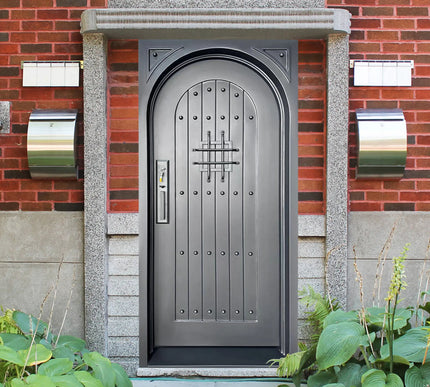 elite custom made iron single doors without glass 