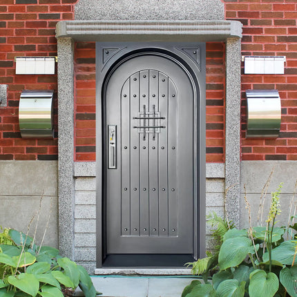 elite custom made iron single doors without glass 