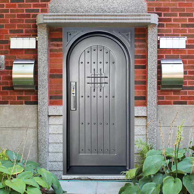 elite custom made iron single doors without glass 