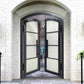 Thermal Break Double Iron French Single Door with Frosted Glass F-T119